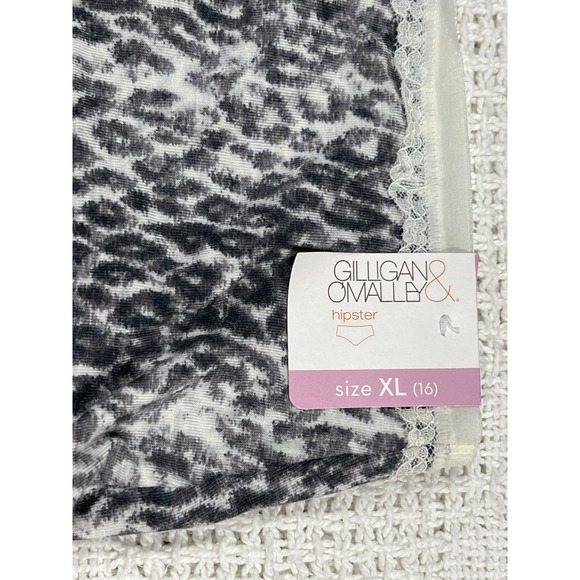 Gilligan & OMalley Womens Hipster Underwear XL (16) Animal Print Modal & Spandex - Picture 3 of 6